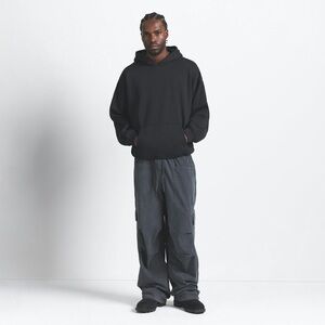 NWT FLEECE LOUNGE HOODIE COLOR WASHED ONYX SIZE L (Dep)